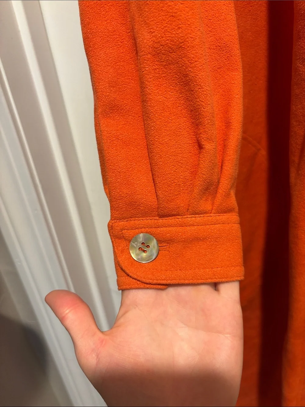 Orange Long Line Jacket - Picture 7 of 9